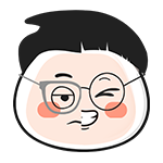 흑백리뷰 얼굴 로고